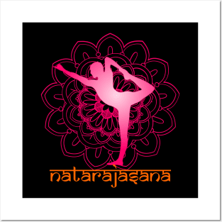 Natarajasana Yoga Pose Posters and Art